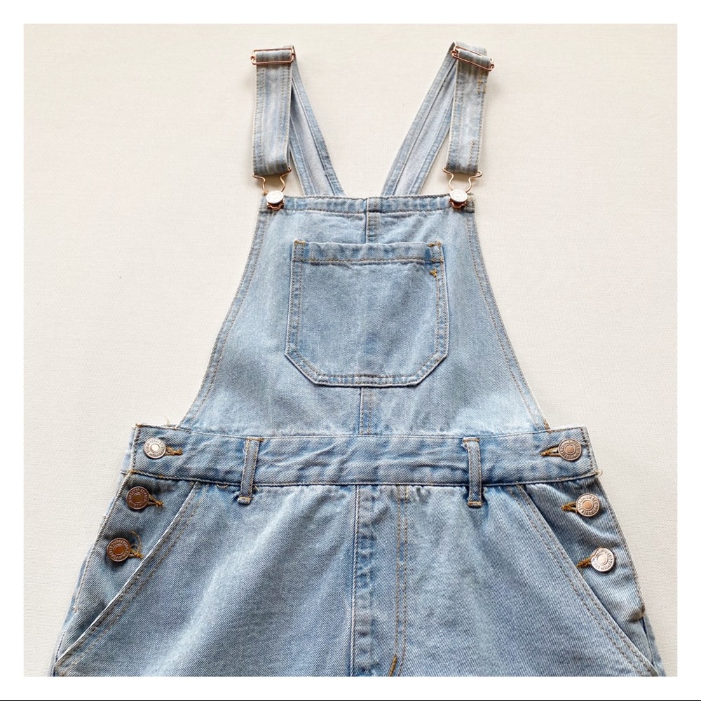 Forever 21 Denim Overall Mini Dress - Picture 5 of 13